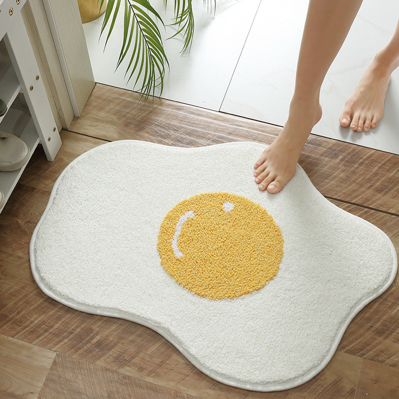 Cute Egg Yolk  Anti-Slip  Living ,  Bedroom & Bathroom  Rug