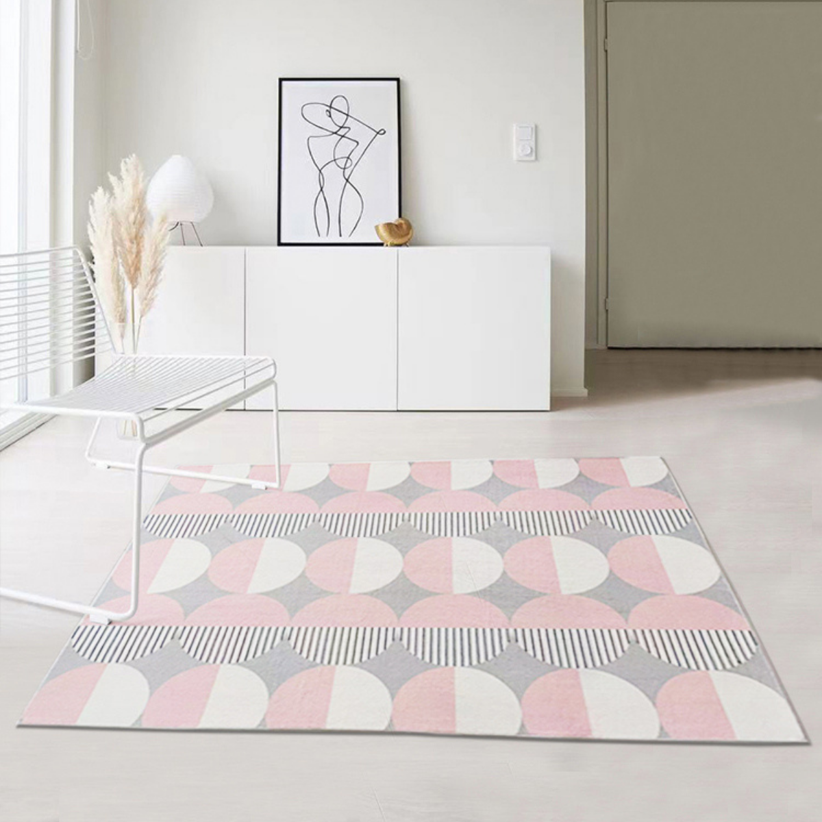 Fresh and lovely girly style living room rug