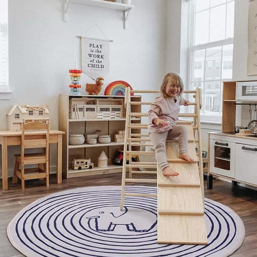 Cute animal round rug