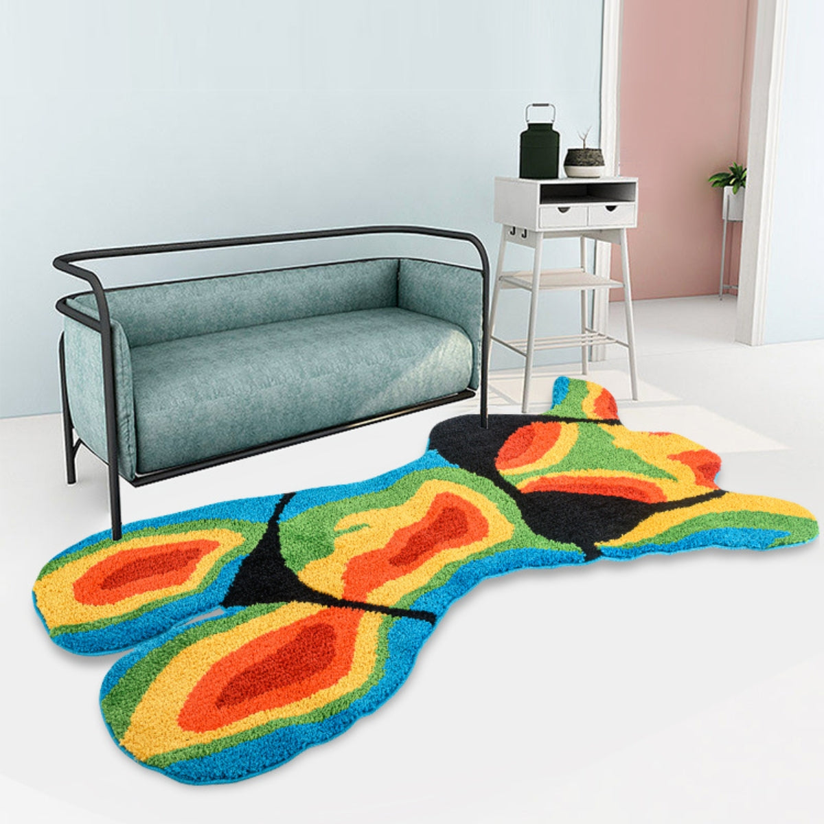 Thermal Girl Tufted Living , Bedroom & Bathroom  Rug