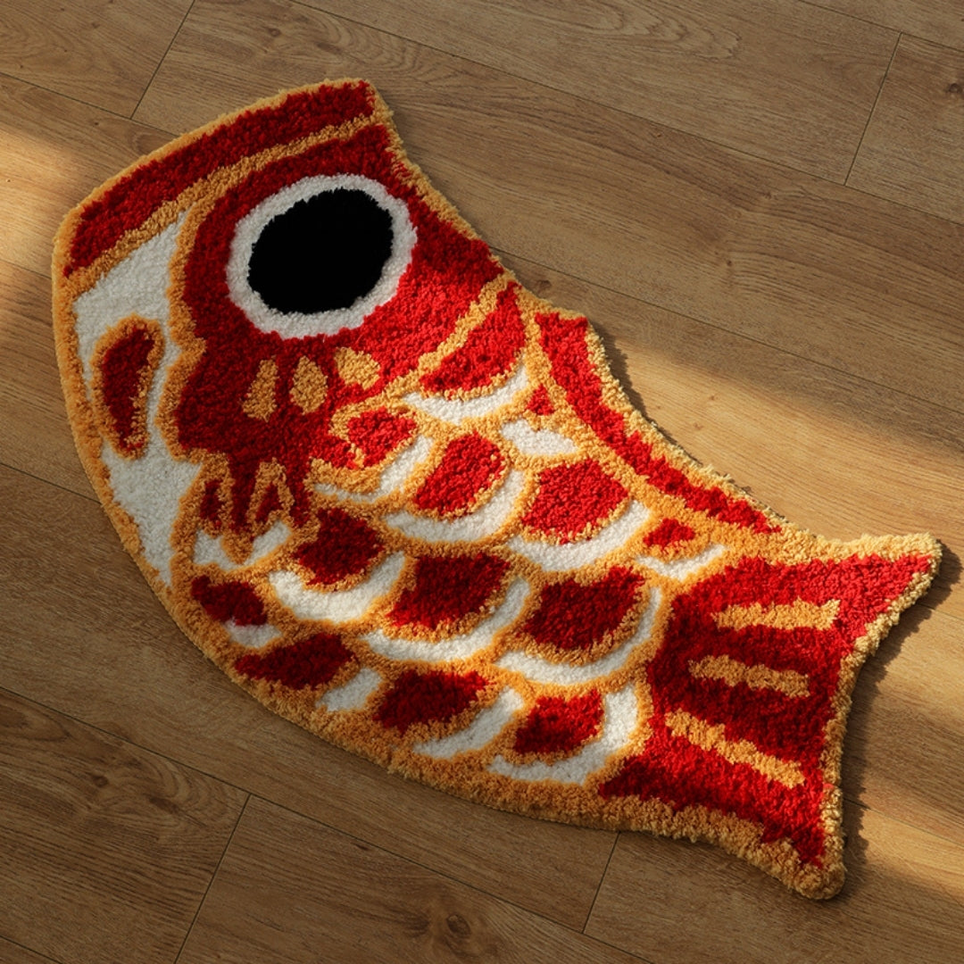 Koi carp water-absorbent mats for bathrooms non-slip rug