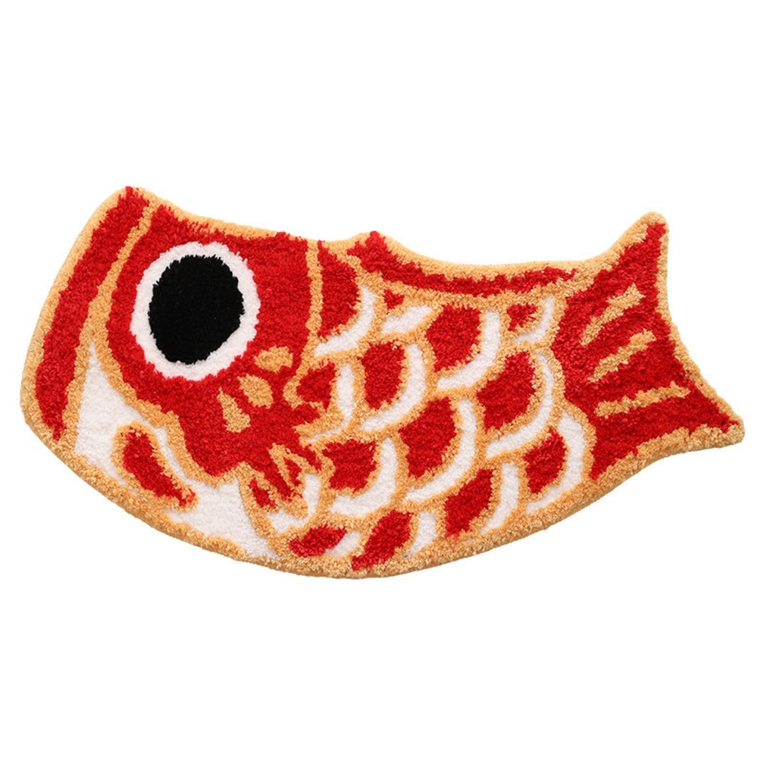 Koi carp water-absorbent mats for bathrooms non-slip rug