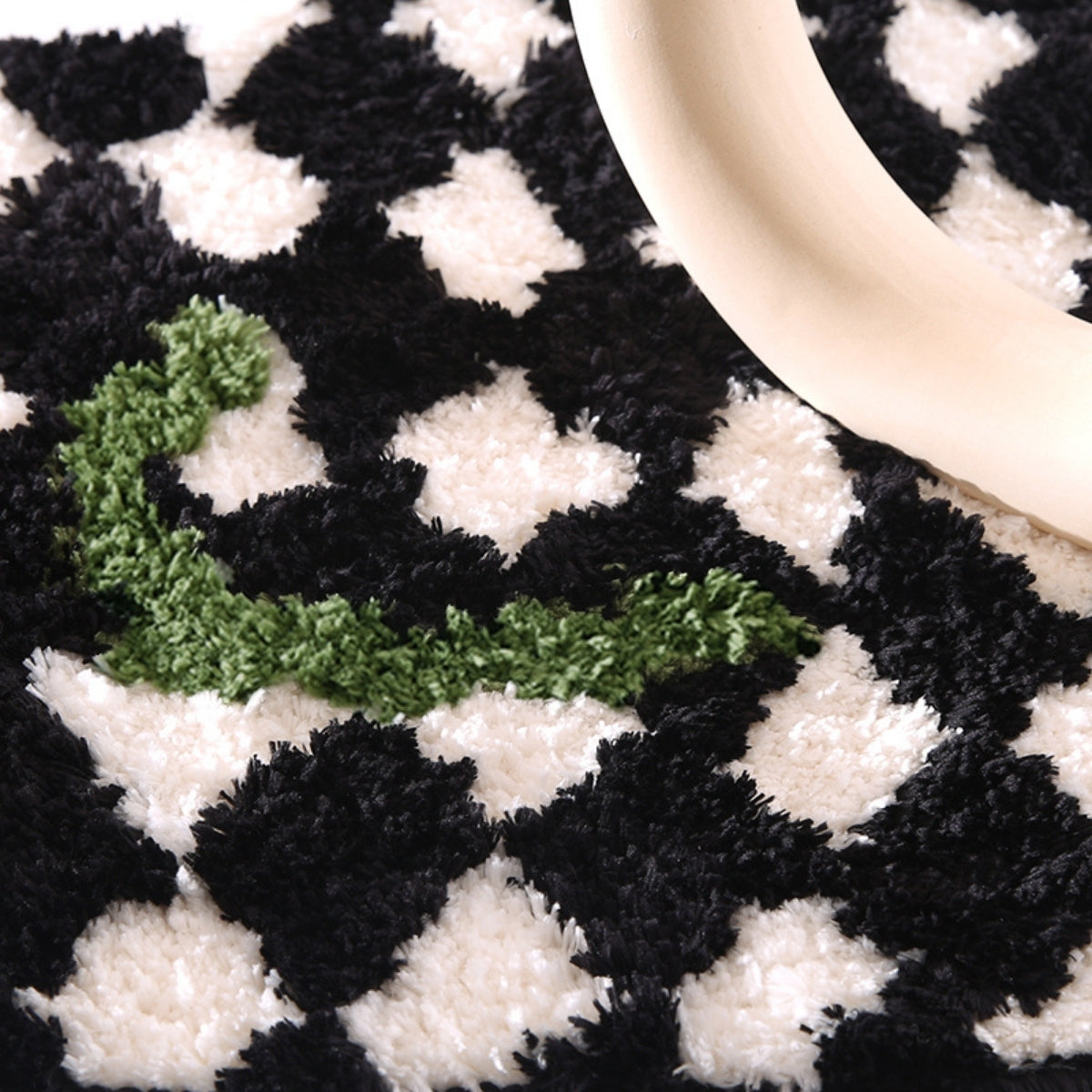 Wind checkerboard living rug