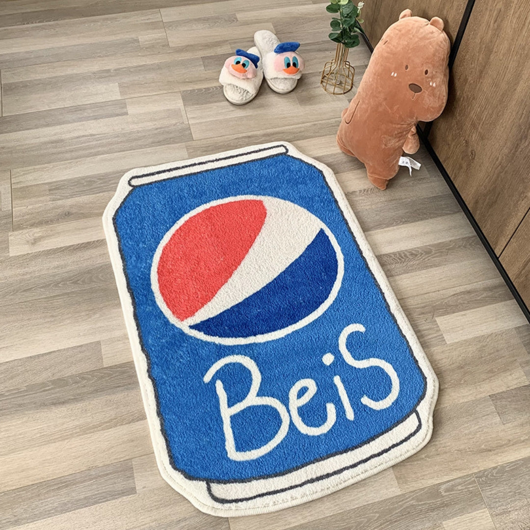 Beverage bottle living room & bathroom rug