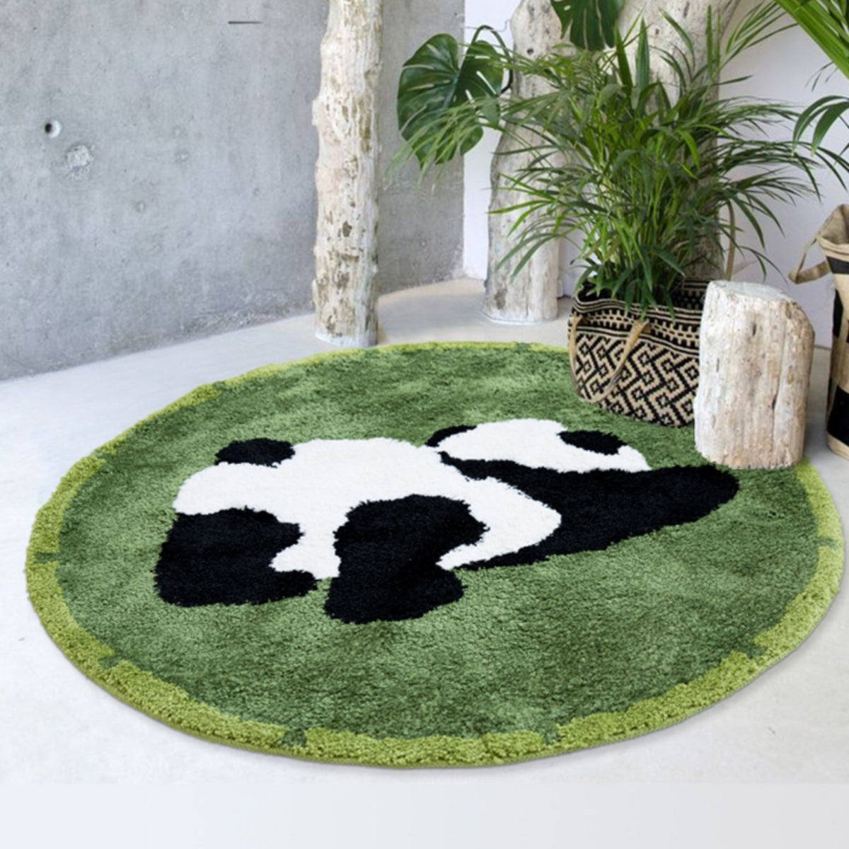 PandaPuff Luxe Round Kids Rug