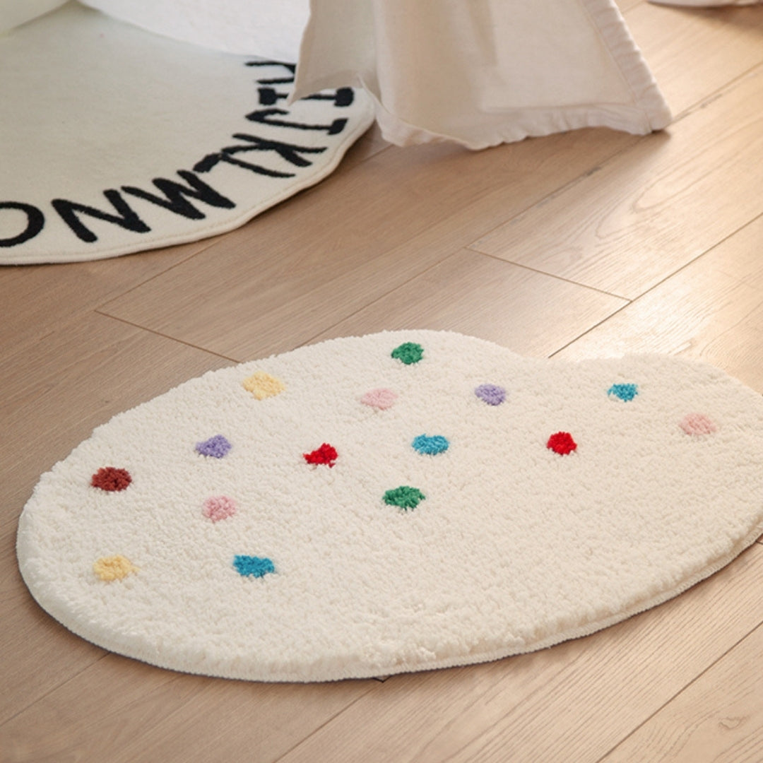 Lovely irregular Creamy windproof and environmentally friendly children‘ carpet  /rug