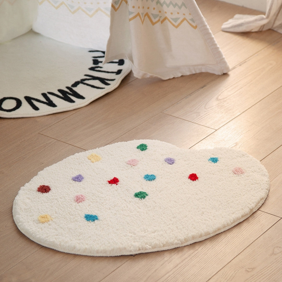 Lovely irregular Creamy windproof and environmentally friendly children‘ carpet  /rug