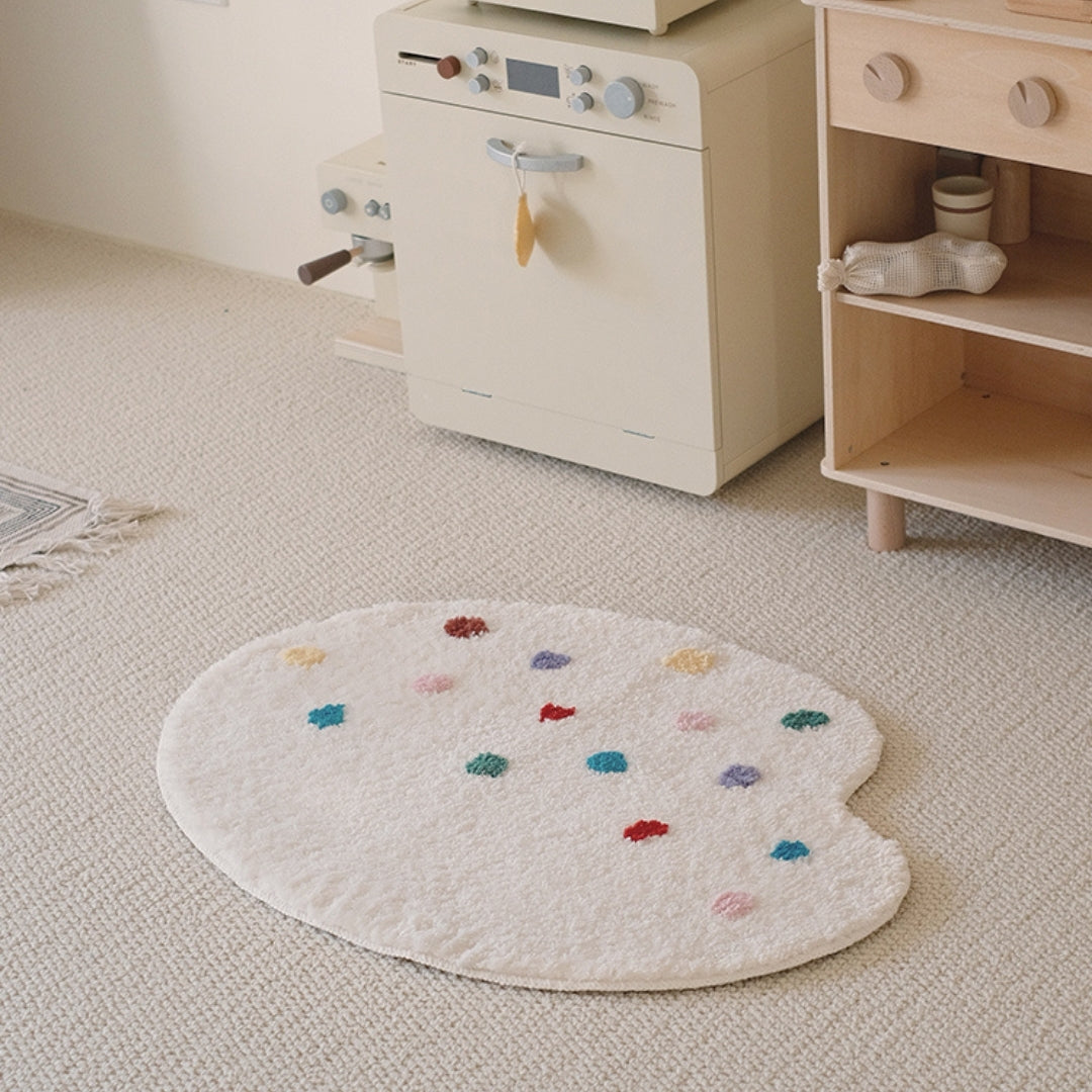 Lovely irregular Creamy windproof and environmentally friendly children‘ carpet  /rug