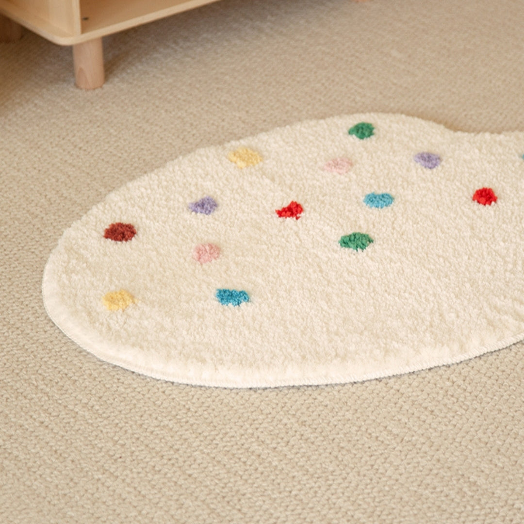 Lovely irregular Creamy windproof and environmentally friendly children‘ carpet  /rug