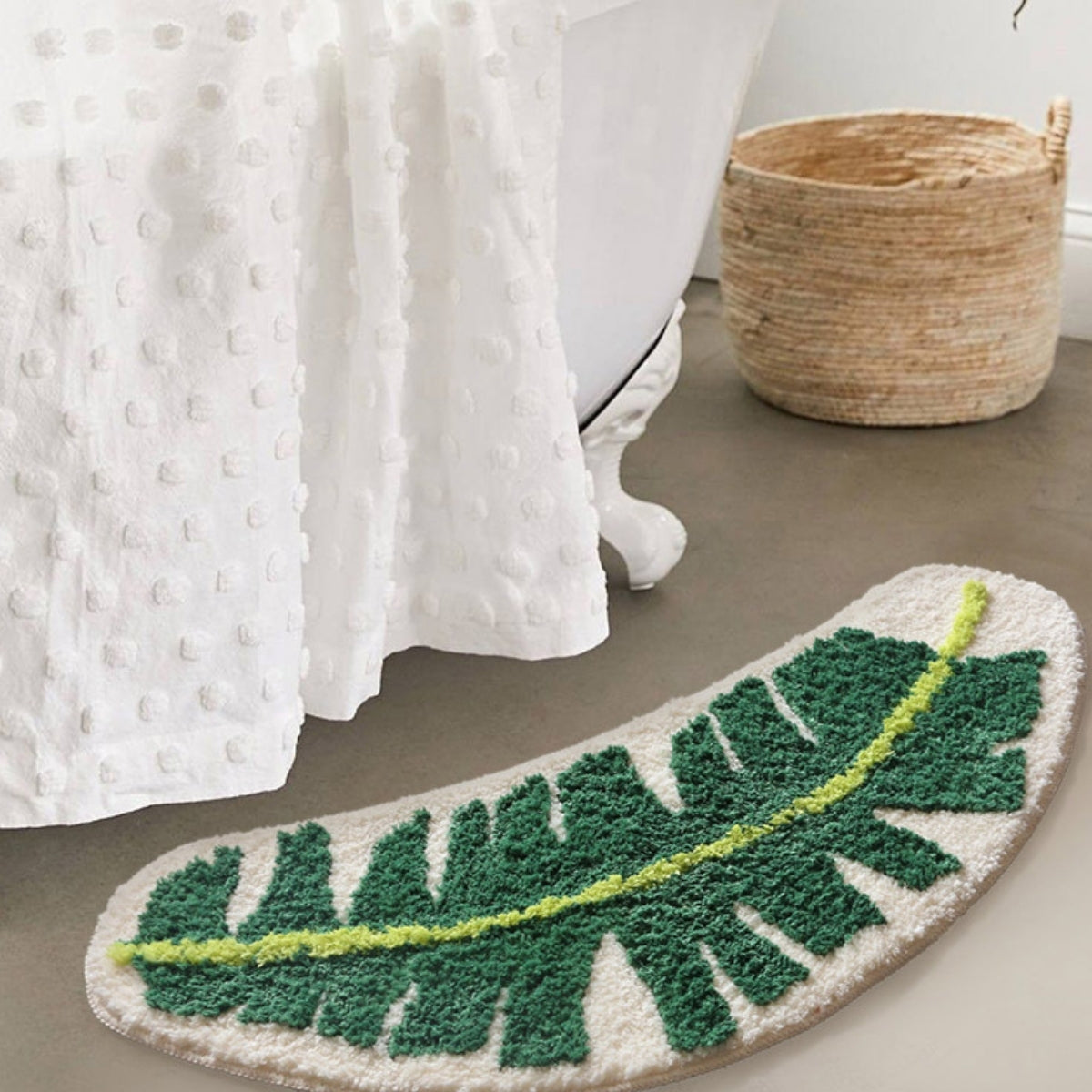 Simple cartoon floor living & bathroom rugs