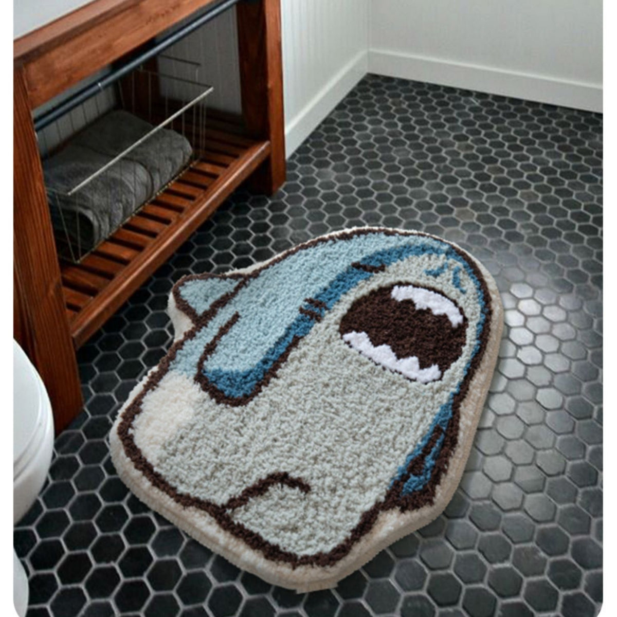 Shark Blue BathRoom Rug