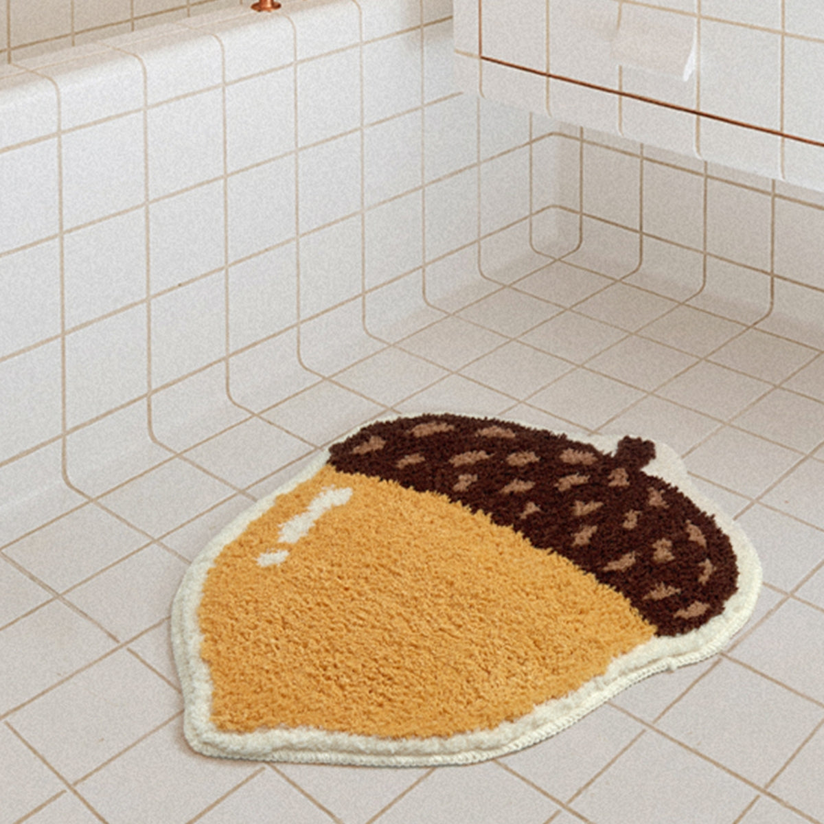 Cute Pinecone home bathroom absorbent rug to prevent slip