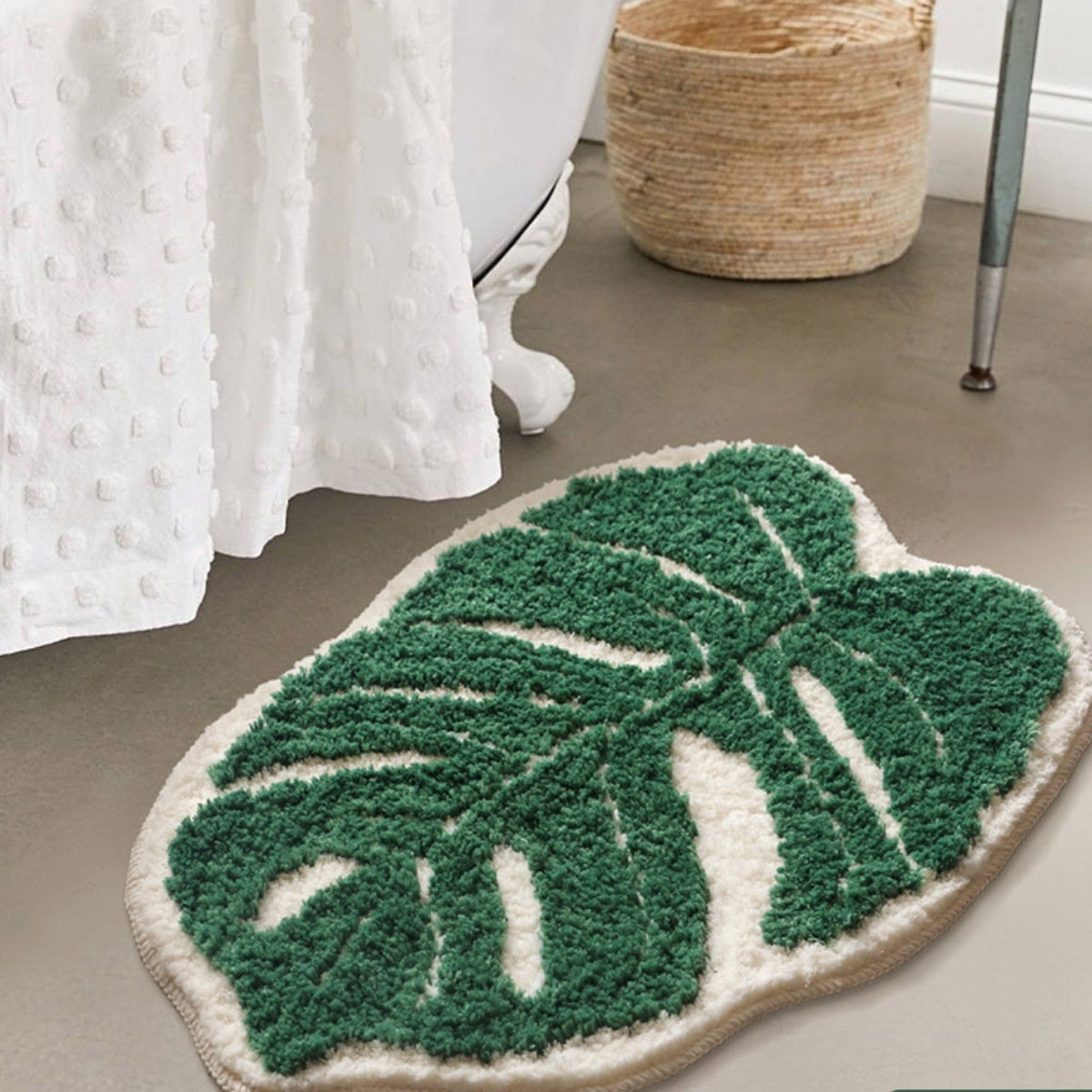 Simple cartoon floor living & bathroom rugs