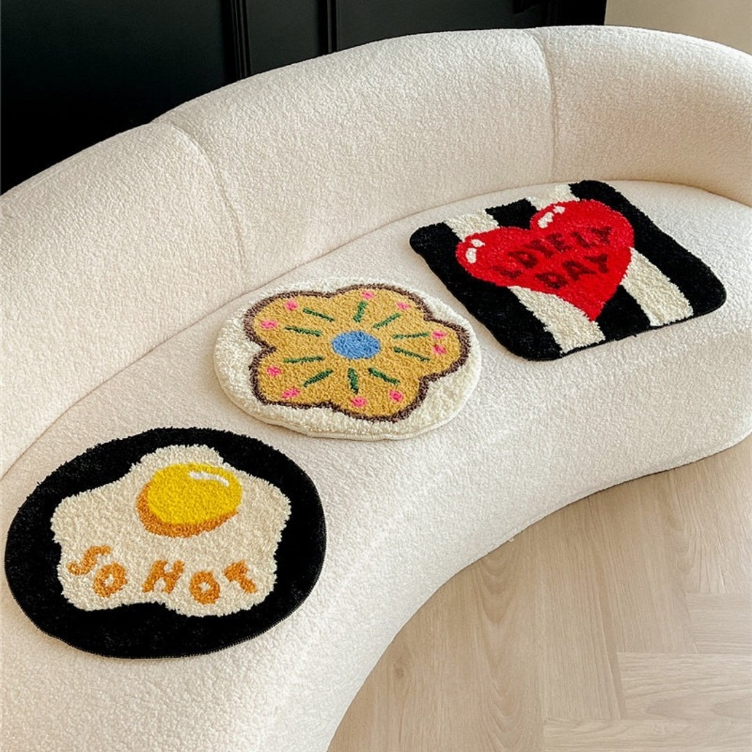 Daily Cartoons Tufting Seat Carpet /Rug