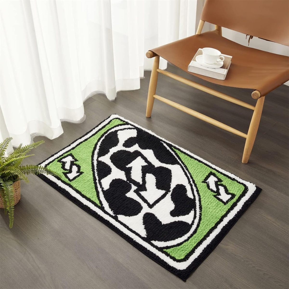 Non Slip Washable UNO Card Living  Rug