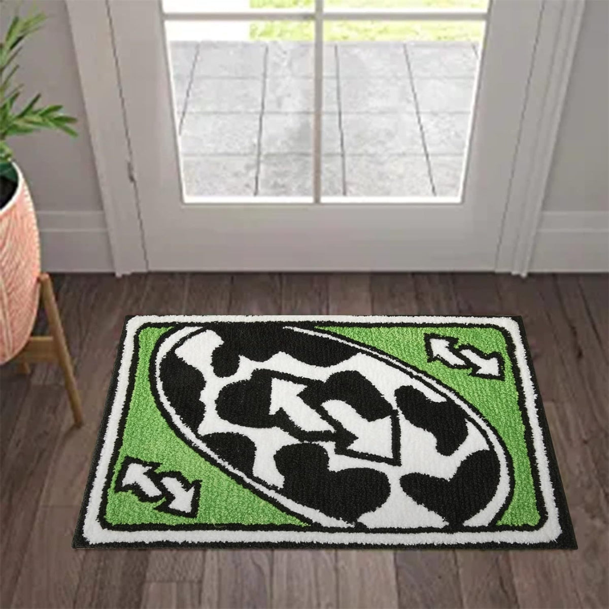 Non Slip Washable UNO Card Living  Rug