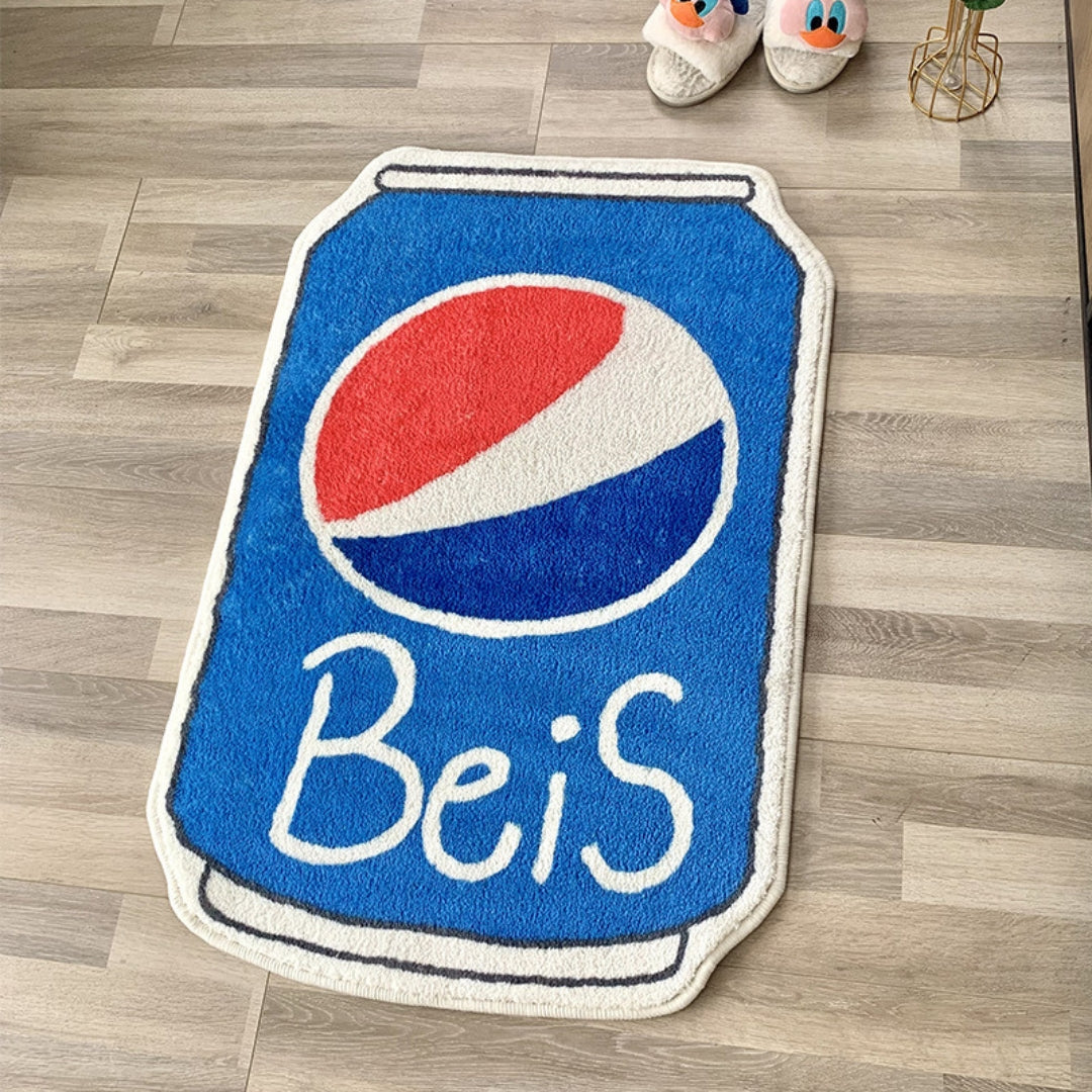 Beverage bottle living room & bathroom rug