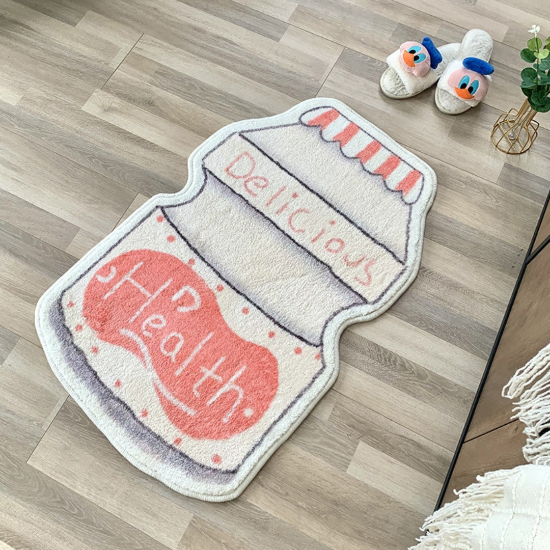 Beverage bottle living room & bathroom rug