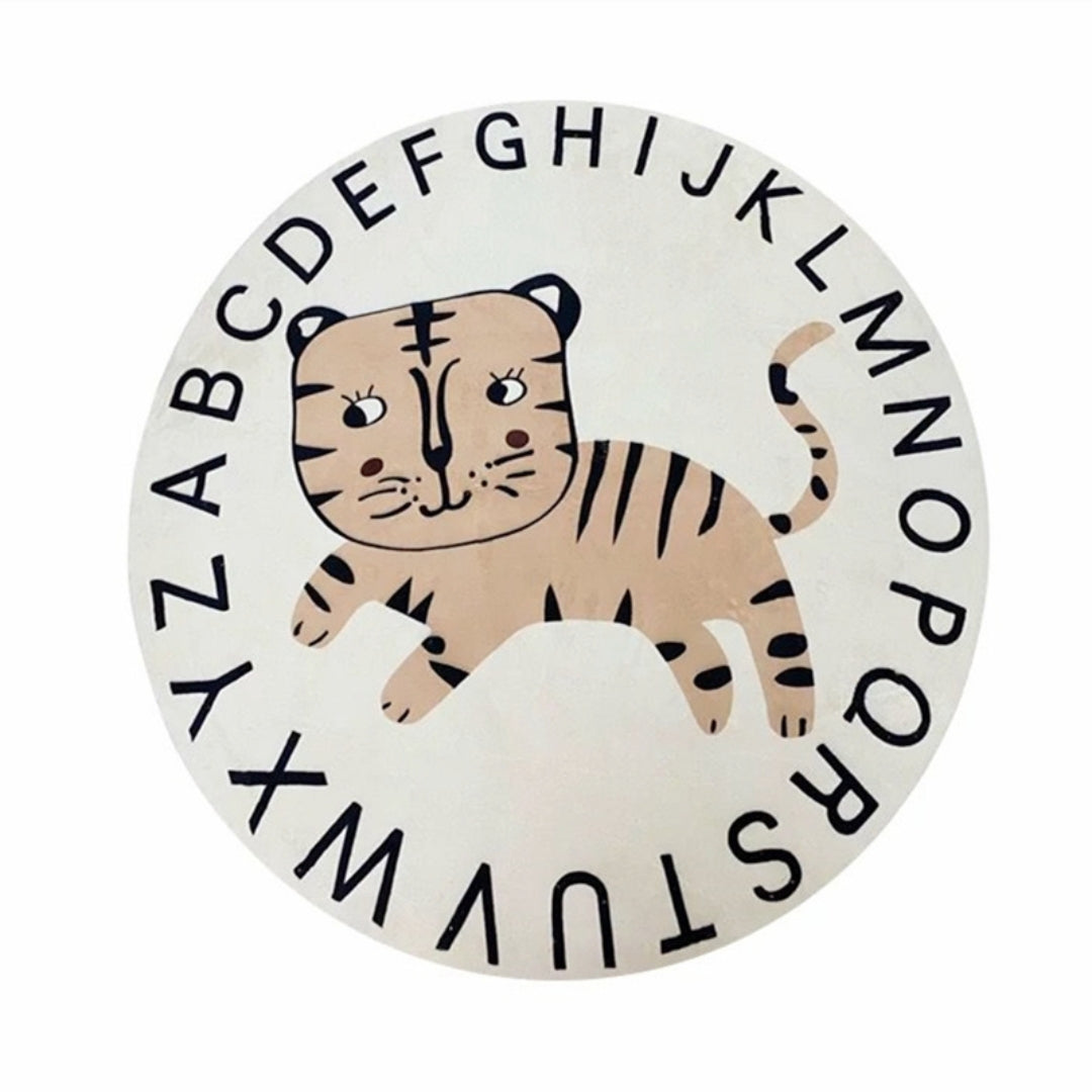 Cute animal round rug